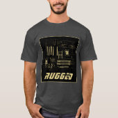 Tech voor zwarte en gouden RUGGED GEEK T-shirt (Voorkant)
