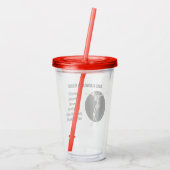 Tech-waardering van het slagerskelet acryl drinkbeker (Achterkant)