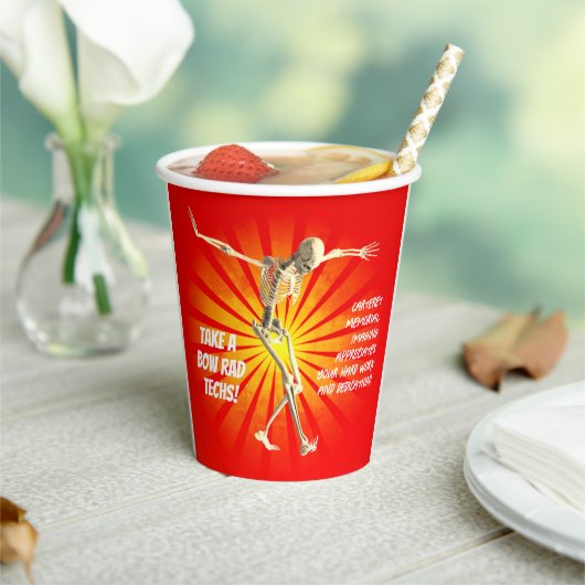 Tech-waardering van het slagerskelet papieren bekers (Insitu)