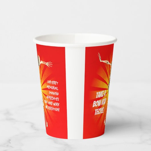 Tech-waardering van het slagerskelet papieren bekers (Links)