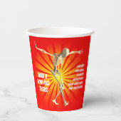 Tech-waardering van het slagerskelet papieren bekers (Voorkant)