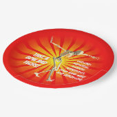 Tech-waardering van het slagerskelet papieren bordje (Gekanteld)