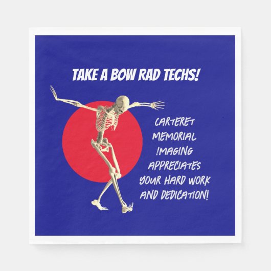 Tech-waardering van het slagerskelet servet (Voorkant)