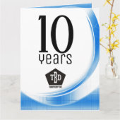 Tech wave 10-jarig jubileum kaart (Gele Bloem)