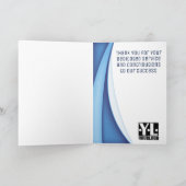 Tech wave aangepaste jaren werknemer jubileum awar kaart (Binnen)