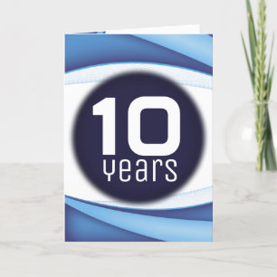 Tech wave aangepaste jaren werknemer jubileum awar kaart