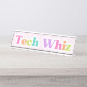 Tech Whiz Desk Bord Bureau Naambordje (Voorkant)