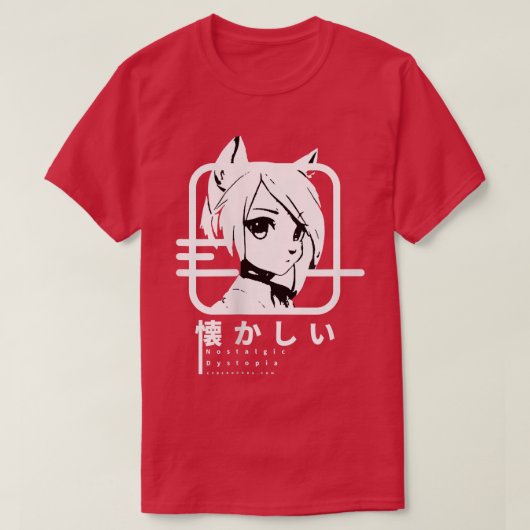 Techdon Japanse Anime Nostalgic T-shirt (Design voorkant)