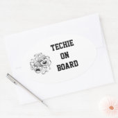 Techie aan boord van de Sticker (Envelop)