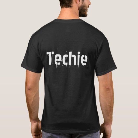 Techie (achter) t-shirt (Achterkant)