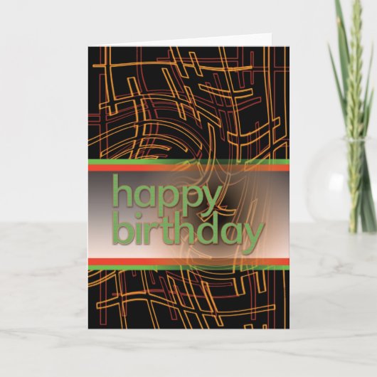 Techie Birthday Card Kaart (Voorkant)