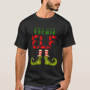 Techie Elf Grappige Groep Matching Familie Pyjama' T-shirt