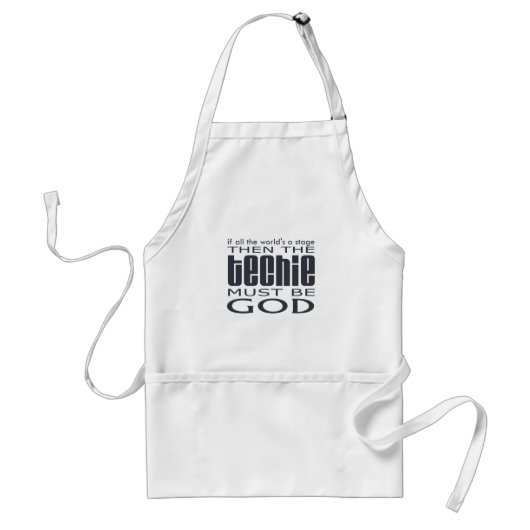 Techie God Standaard Schort (Voorkant)