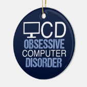 Techie Humor | Obsessieve computerstoornis Keramisch Ornament (Links)