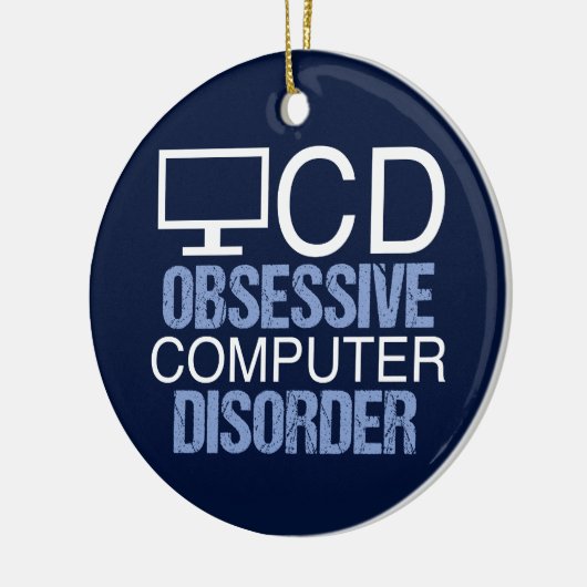 Techie Humor | Obsessieve computerstoornis Keramisch Ornament (Links)