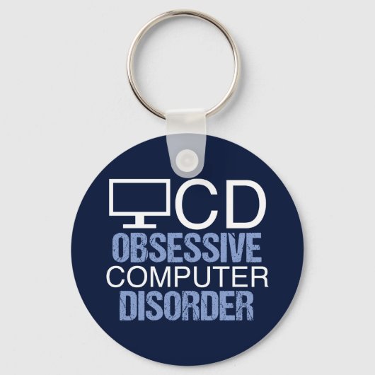 Techie Humor | Obsessieve computerstoornis Sleutelhanger (Voorkant)