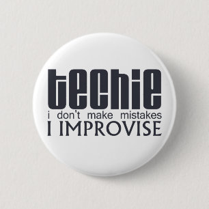 Techie Improvise Ronde Button 5,7 Cm