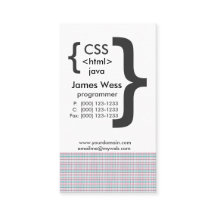 Techie Java CSS Computer Web Programmer