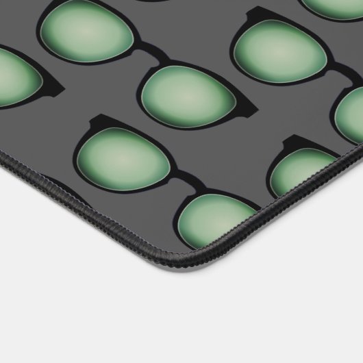 Techie Nerd Custom Grappige Tekst - Brillen Patroo Bureaumat (Hoek)