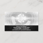 Techie | programmatuur | geometrische achtergrond visitekaartje (Achterkant)