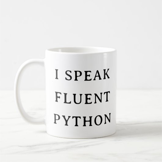 Techie Python Mok – Ik spreek vloeiend Python cade (Links)