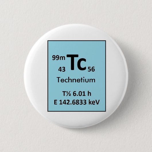 Technetium-99m Ronde Button 5,7 Cm (Voorkant)