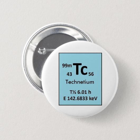 Technetium-99m Ronde Button 5,7 Cm (Voorkant /achterkant)