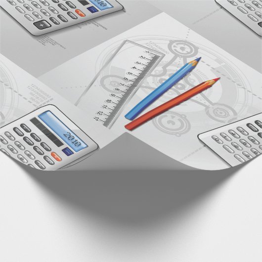 Technical Drawing Office Supplies Cadeaupapier (Hoek)