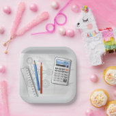 Technical Drawing Office Supplies Papieren Bordje (Feest)