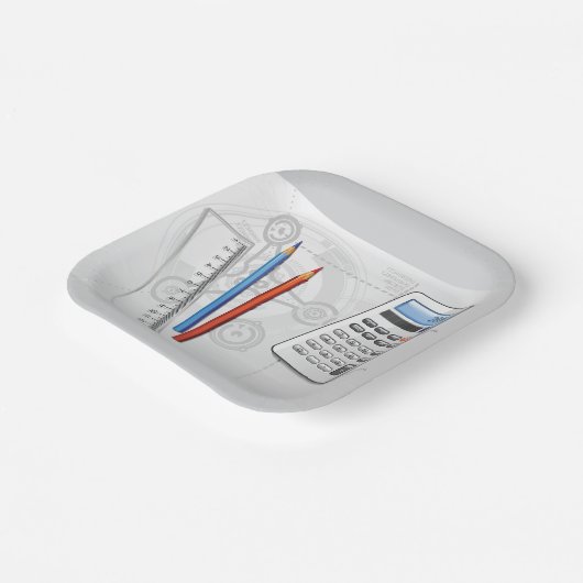 Technical Drawing Office Supplies Papieren Bordje (Gebogen)