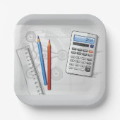 Technical Drawing Office Supplies Papieren Bordje (Voorkant)