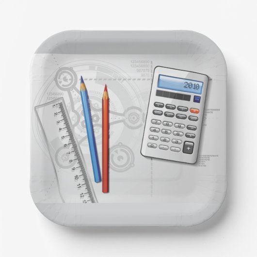 Technical Drawing Office Supplies Papieren Bordje (Voorkant)