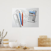 Technical Drawing Office Supplies Poster (Keuken)