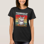 Technically Alcohol Is Solution  Cat T-shirt (Voorkant)