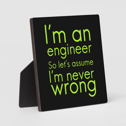 Technici gaan nooit verkeerde grappige geschenken fotoplaat (Voorkant)