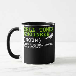 Technici van celtowertechnici en towerklimmers mok