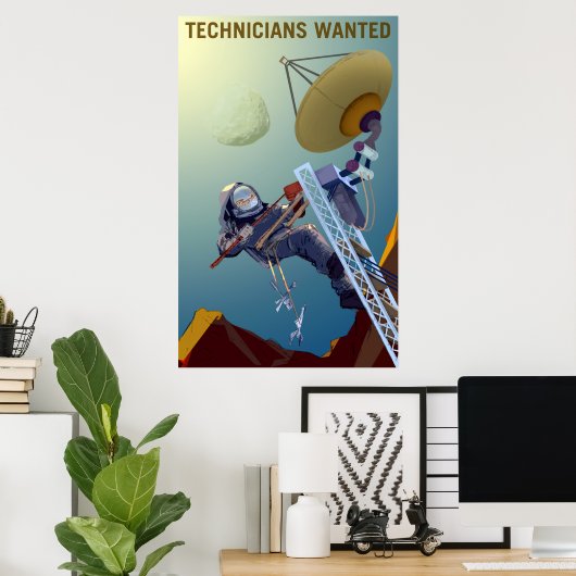 technici wilden Mars werven Poster (Thuiskantoor)