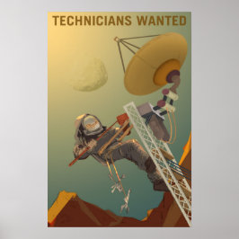 Technici wilden onze Toekomst op Mars inrichten Poster