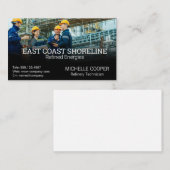 Technician Engineers | Oil Refinery Visitekaartje (Voorkant / Achterkant)