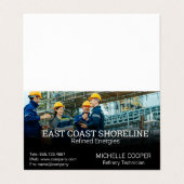 Technician Engineers | Oil Refinery Visitekaartje (Buitenkant ongevouwen)