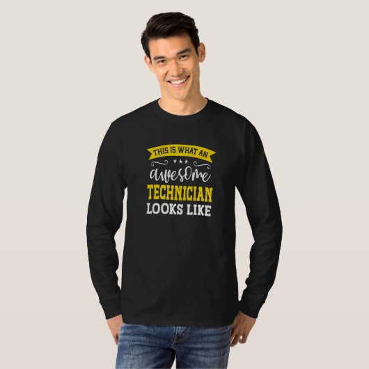 Technician Job Title Employee Funny Worker Technic T-shirt (Voorkant volledig)