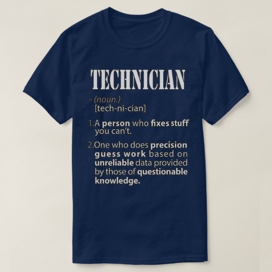 Technician t-shirt (Design voorkant)