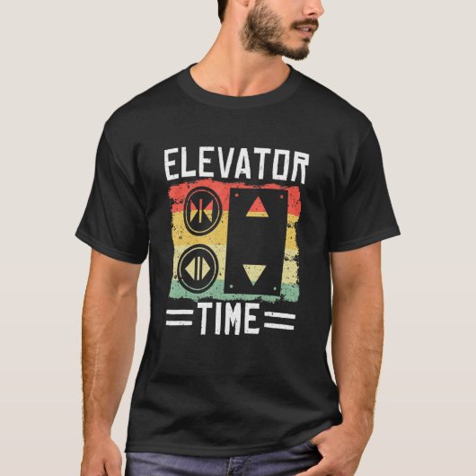 Technicisch mechanisme voor  retrorelevatortijd t-shirt (Voorkant)
