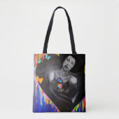 Technicolor Heart Tote Bag (Voorkant)
