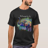 Technicolor Indianapolis Zoo Elephant~ T-shirt (Voorkant)