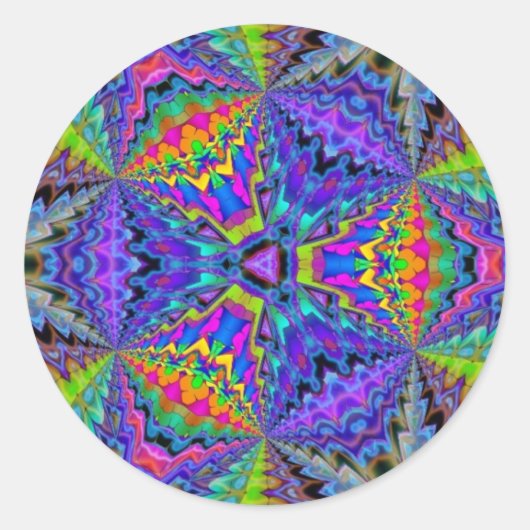 TECHNICOLOR INFINITY RONDE STICKER (Voorkant)