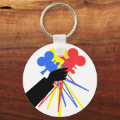 Technicolor Love Bouquet Primary Colors Sleutelhanger (Voorkant)