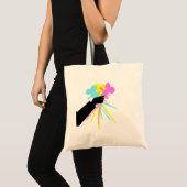 Technicolor Love Bouquet Tote Bag (Voorkant (product))