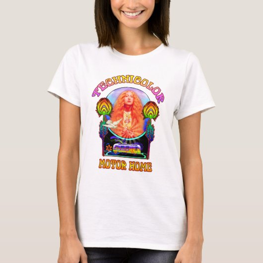 Technicolor Motor Home Band Dames Babydoll T-shirt (Voorkant)