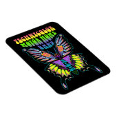 Technicolor Motor Home Band Psychedelic Butterfly Magneet (Rechterzijde)